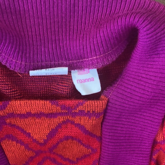 Gorgeous orange & purple girls sweater dress!!! - Picture 2 of 5